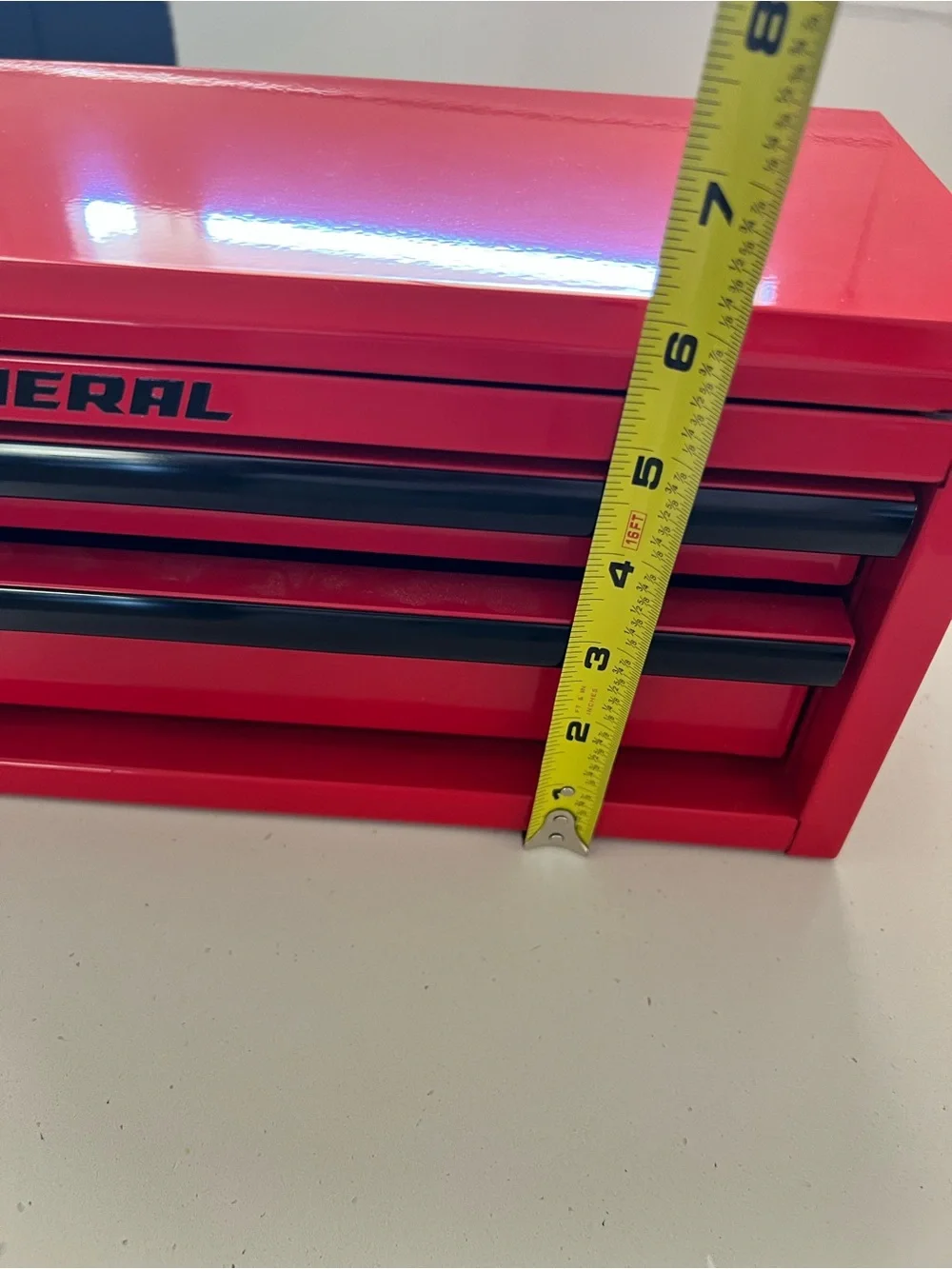 U.S. General 2-Drawer Portable Tool Box Chest Red | Steel Tool Storage like new